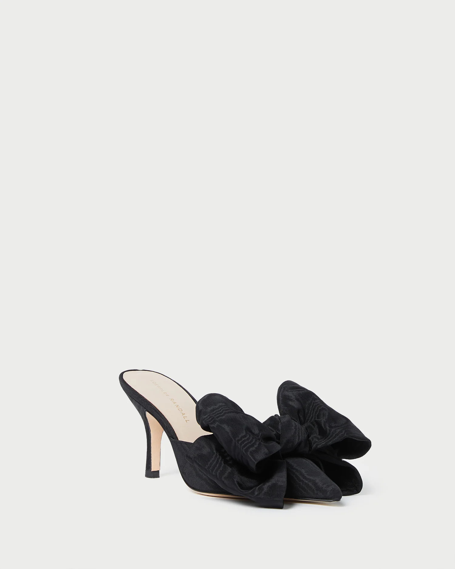 Margot Black Moiré Bow Mule | Loeffler Randall