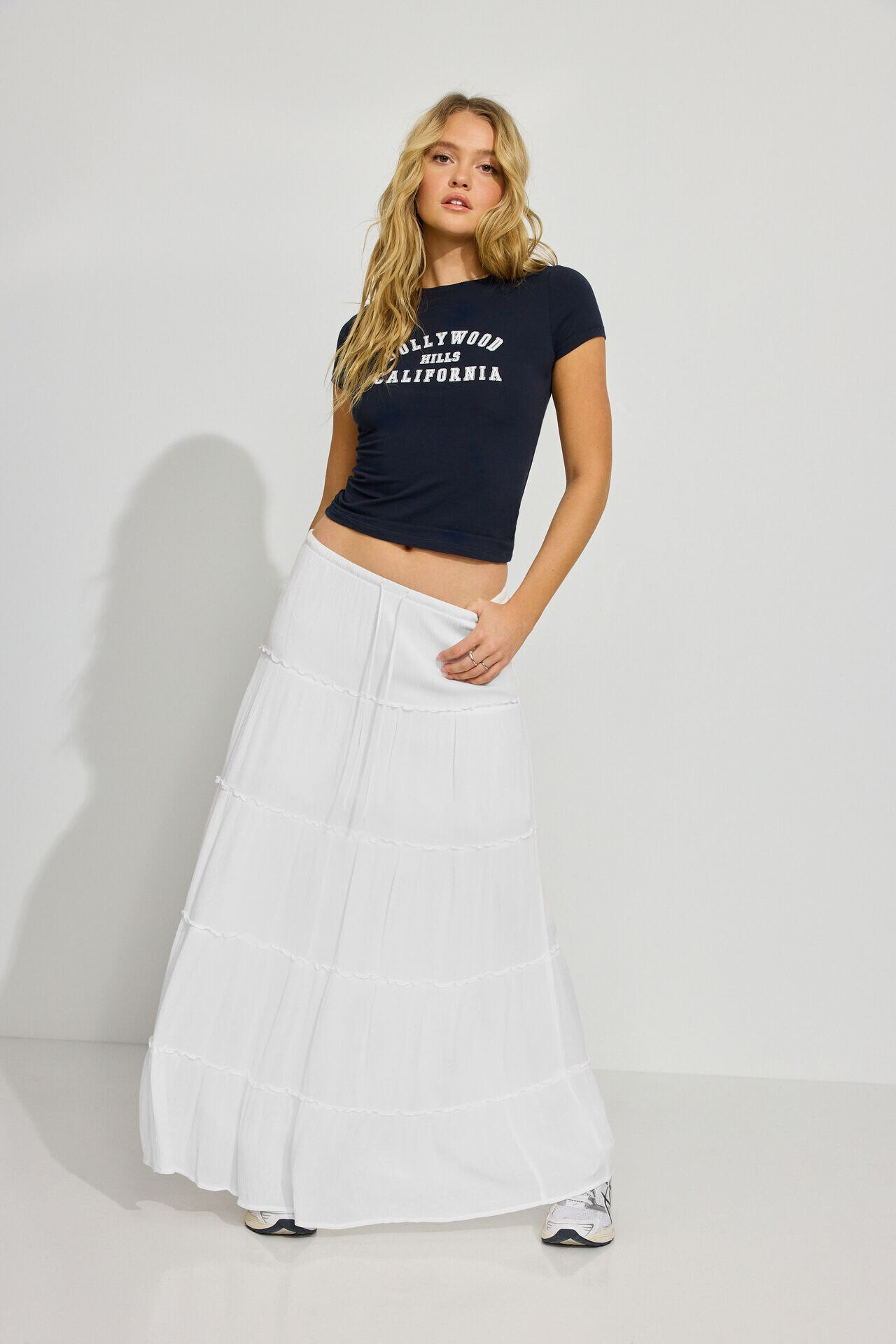 Mia Maxi Peasant Skirt | Garage Clothing