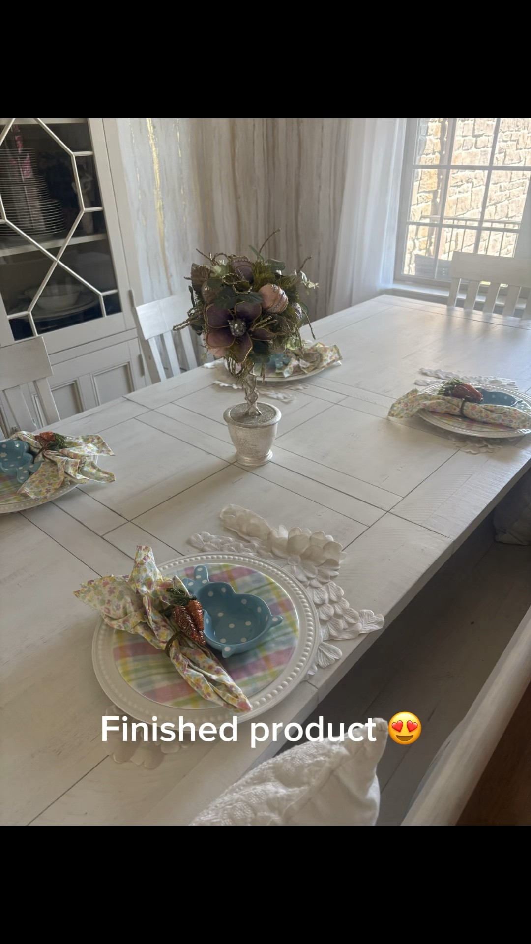 First easter table set up 😍