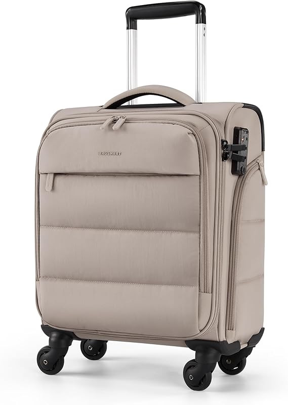 BAGSMART Underseat Carry on Luggage with Wheels, 16-inch Underseat Travel Luggage with PVC Wet/Dr... | Amazon (US)