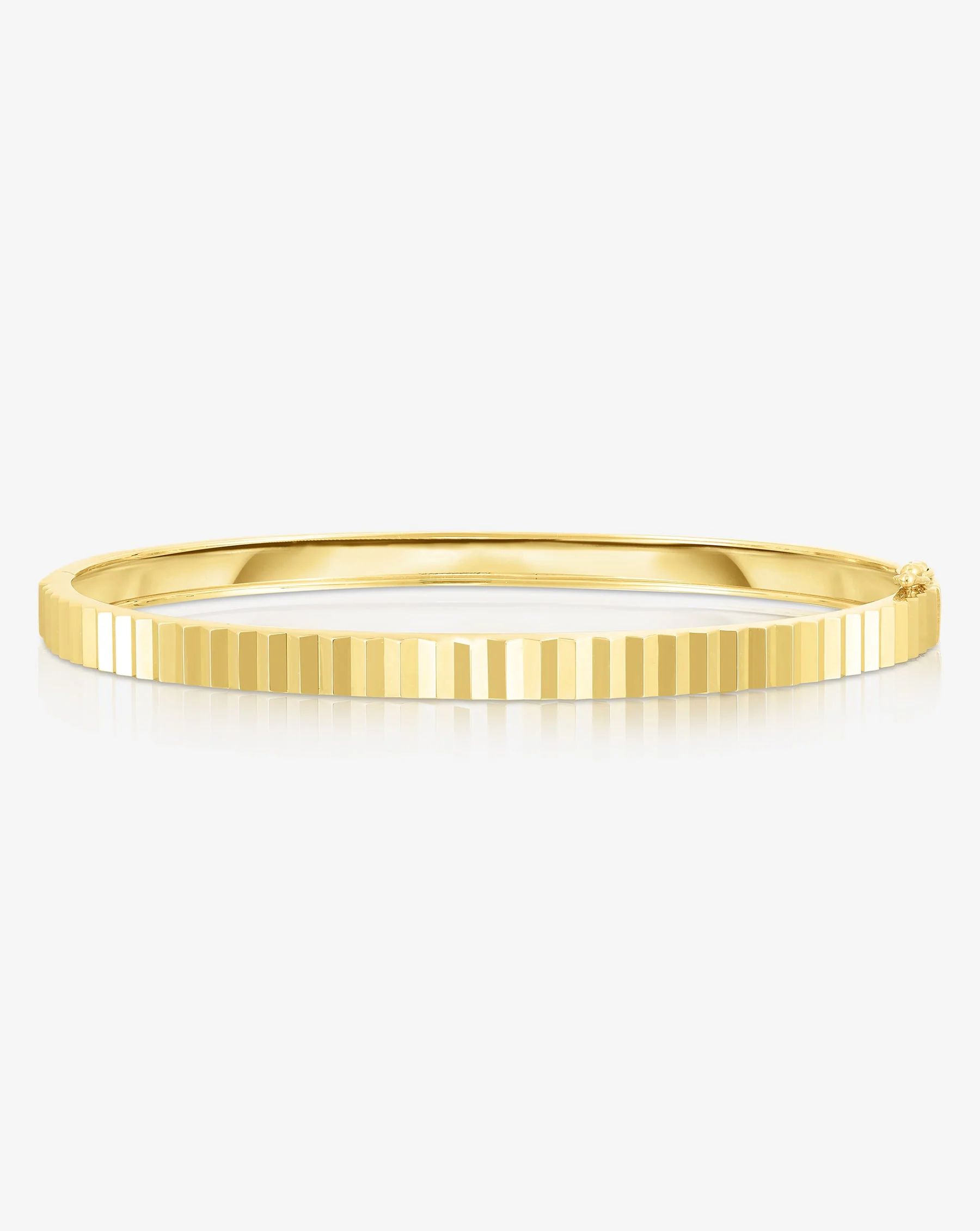 Fluted Gold Bangle | Ring Concierge