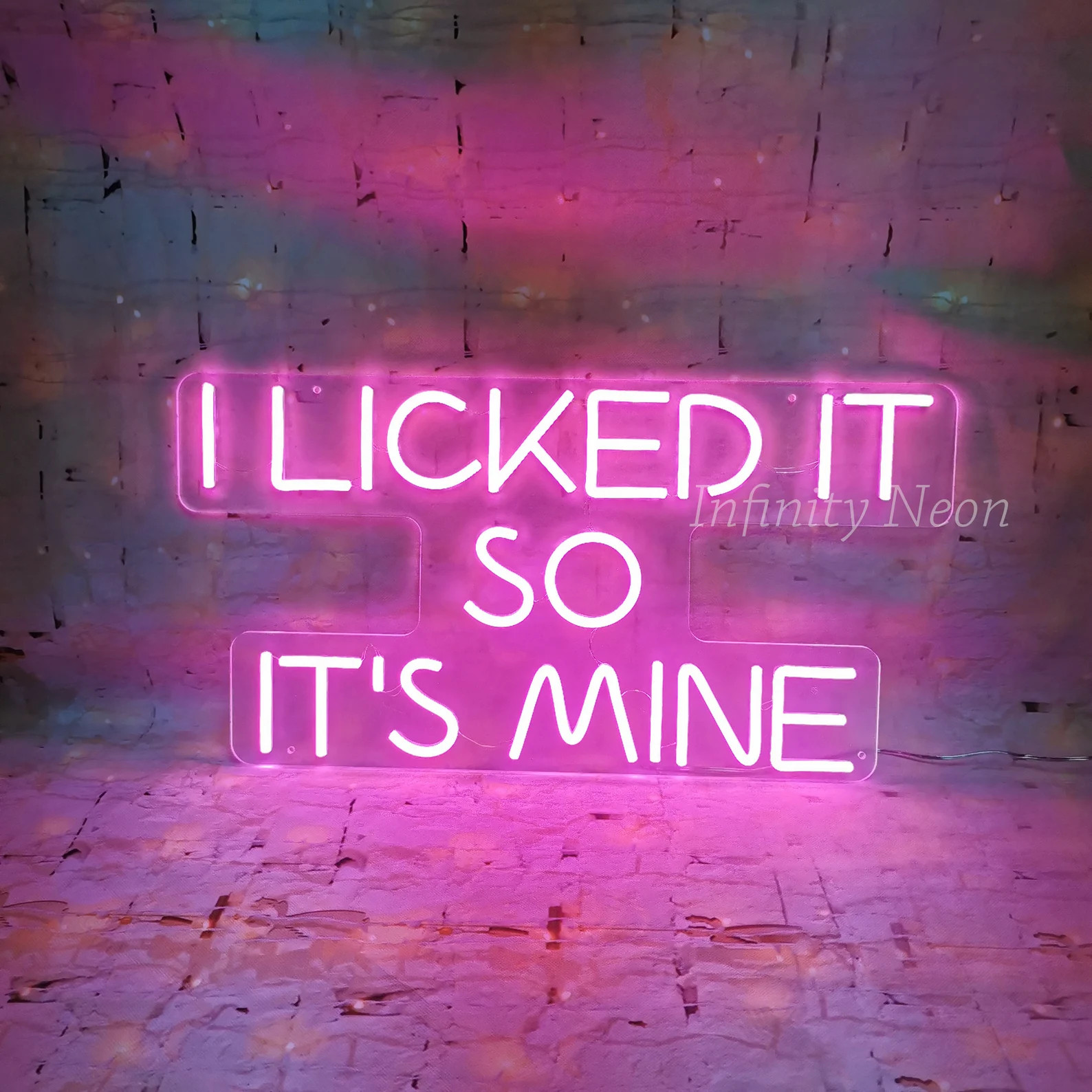 I Licked It so It's Mine Neon Sign,custom Neon Sign,custom Bar Club Name, Wedding Birthday Decor ... | Etsy (US)