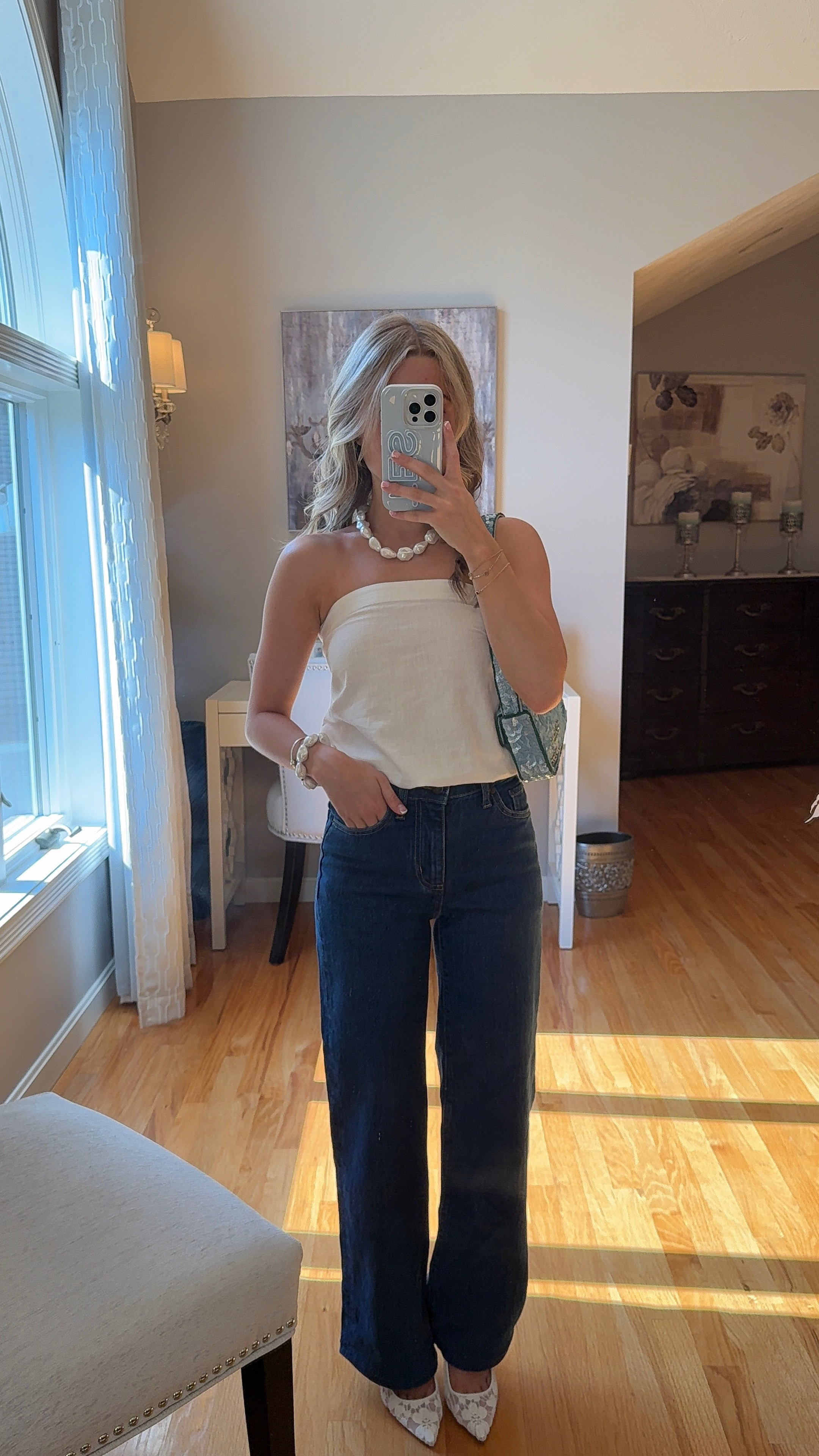 wearing an xxs in top and 23 in jeans! 

 #LTKootd #LTKSeasonal #LTKU