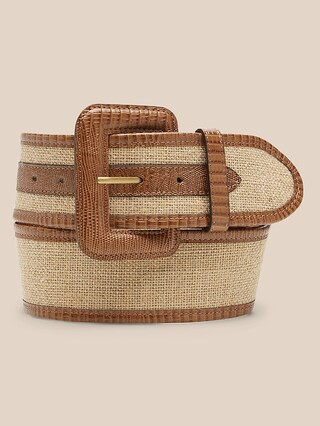Heritage Linen & Leather Belt | Banana Republic (CA)