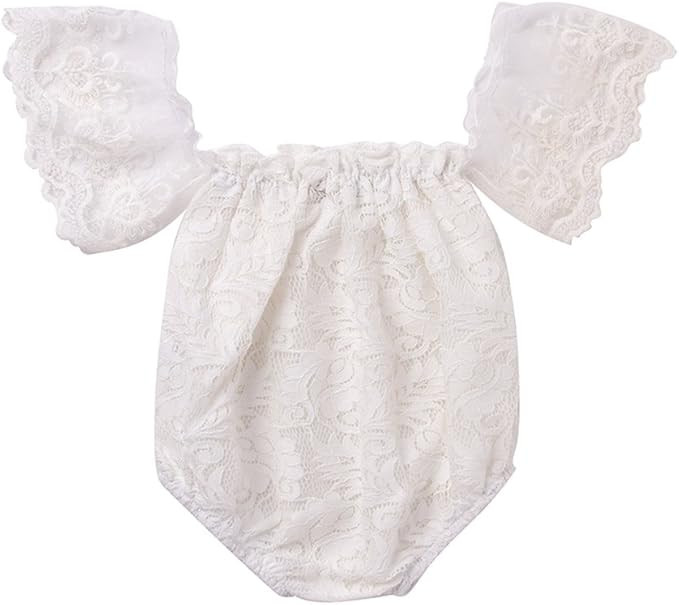 Mikrdoo Newborn Baby Girl Romper Infant Girl Clothes Baby Girl Bodysuit Toddler Girl Onesies Romp... | Amazon (US)