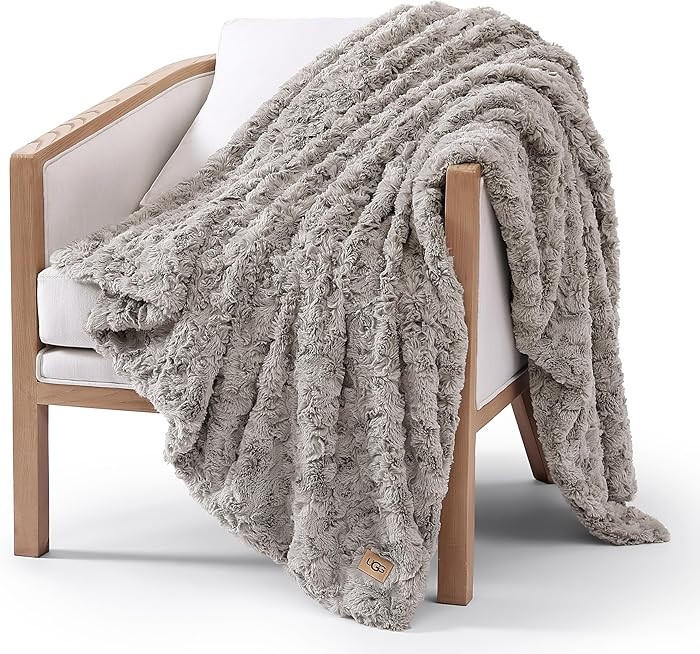 UGG Adalee Faux Fur Throw Blanket Luxury Lightweight Cozy Soft Throw for Couch Bed or Chair Hypoa... | Amazon (US)