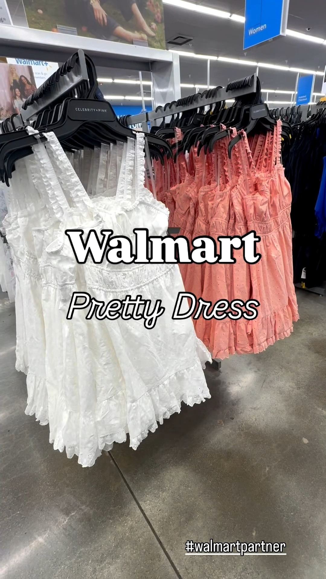 Celebrity Pink Women's Spaghettit Strap Eyelet Babydoll Dress