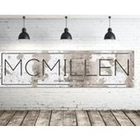 Personalized Modern Name Sign Gift for Her Modern Farmhouse Est Sign Rustic Large Family Name Personalized Family Name Sign Wedding Wall Art | Etsy (US)