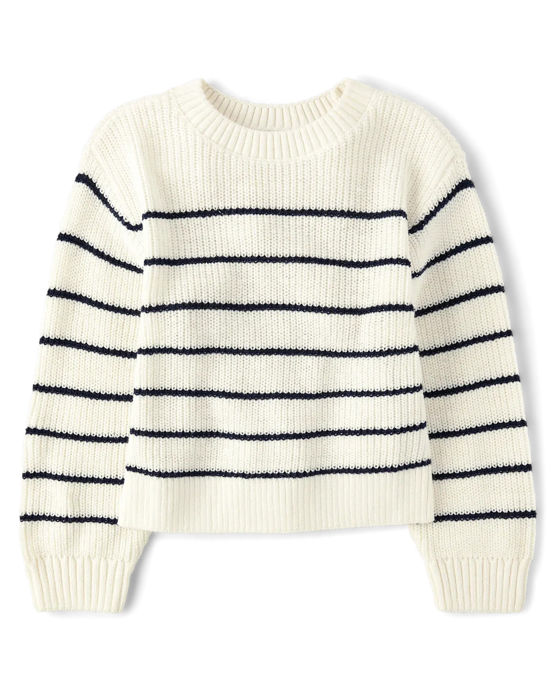 Girls Striped Sweater - white | The Children's Place