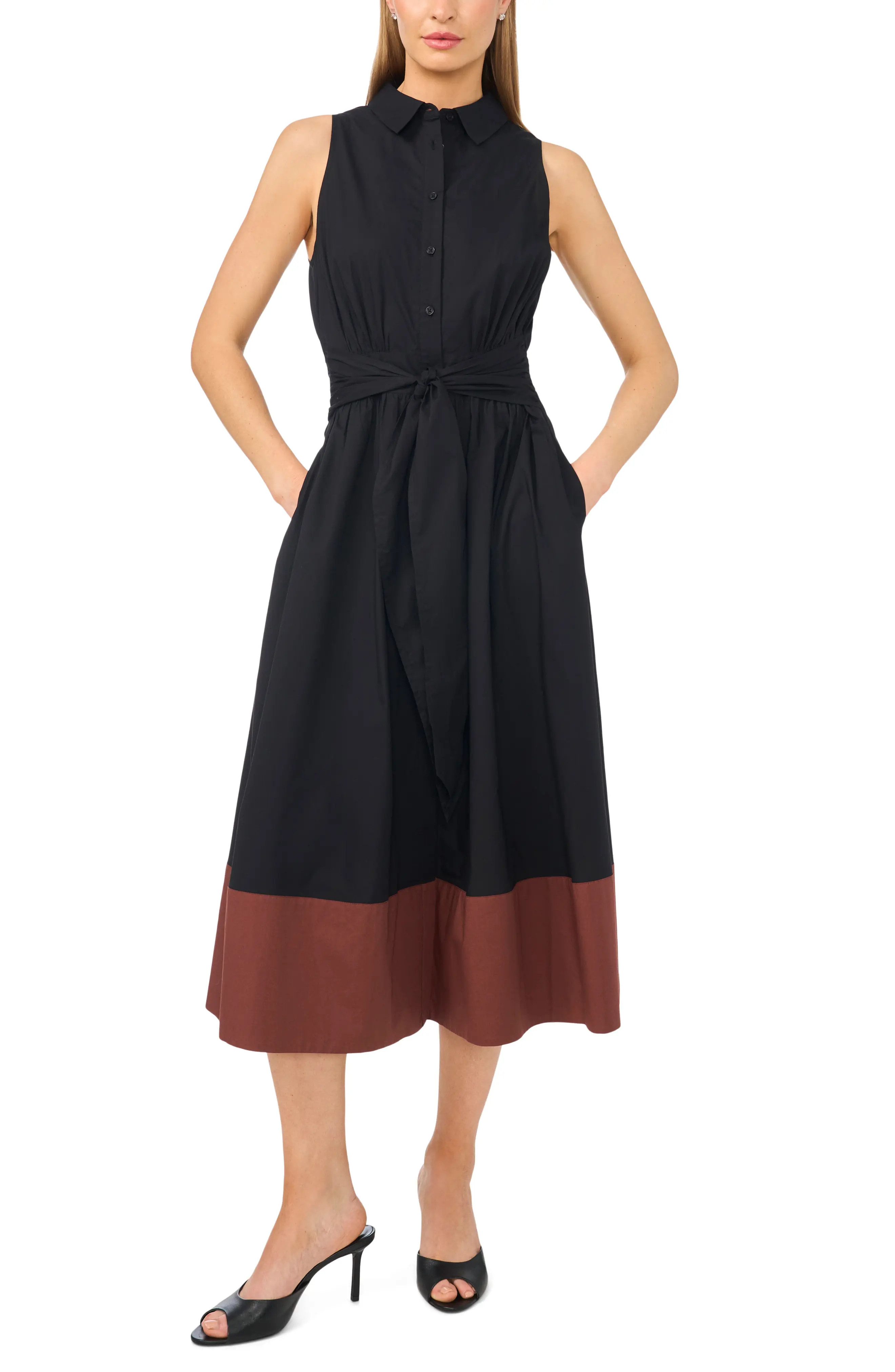 Tie Waist Shirtdress (Women) | Nordstrom | Nordstrom
