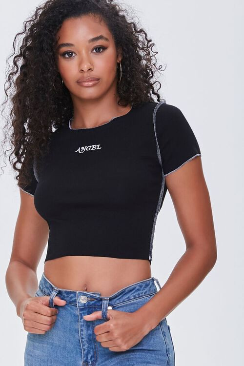 Angel Embroidered Graphic Tee | Forever 21 (US)