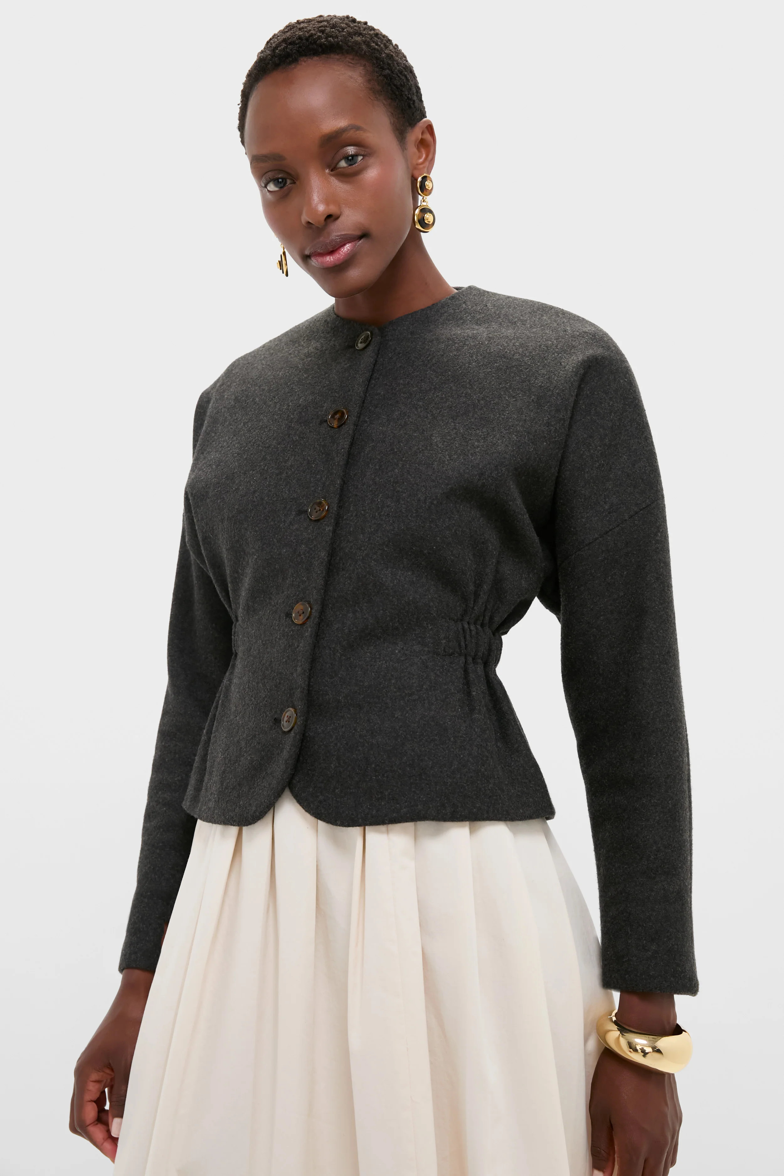 Charcoal Light Atelier Cinch Jacket | Tuckernuck (US)