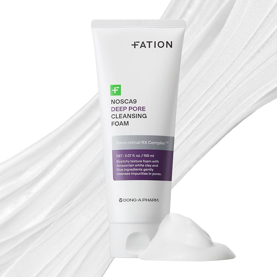 Nosca9 Deep Pore Cleansing Foam for Sensitive Skin | Korean Skincare Face Wash with 17 Amino Acid... | Amazon (US)