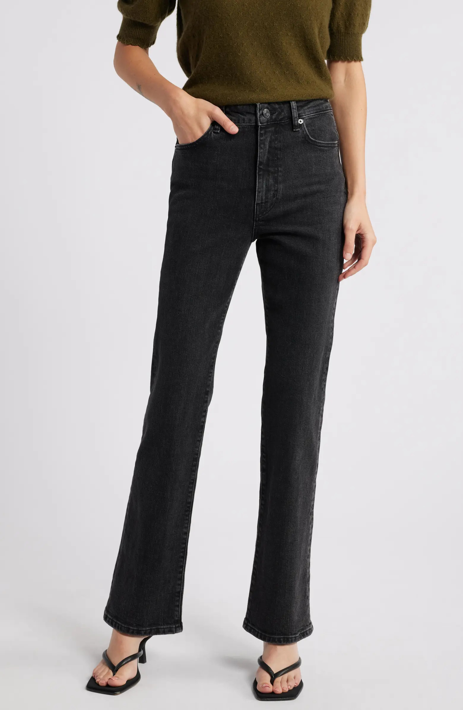The Ruler High Waist Straight Leg Jeans | Nordstrom Rack