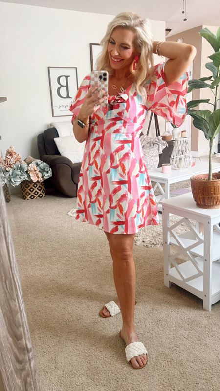 The perfect Dress for celebrating your birthday, having brunch and eating cake!! It just looks like a party!! 

Spring dress / spring outfit / wedding guest dress / vacation outfit 

Wearing a small // 

#LTKfindsunder100 #LTKstyletip #LTKfindsunder50