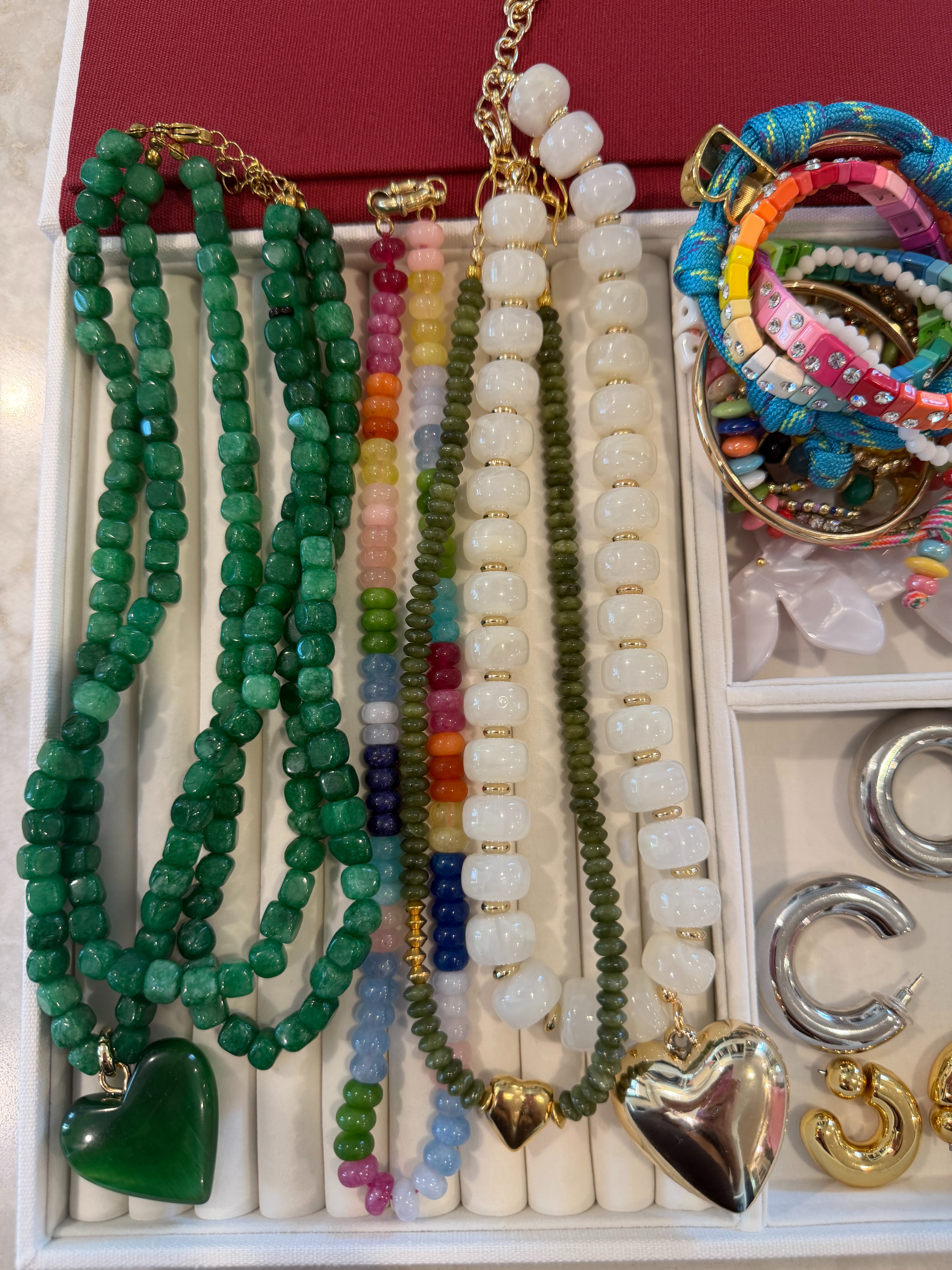 colorful necklaces i am packing for cabo! 

 
