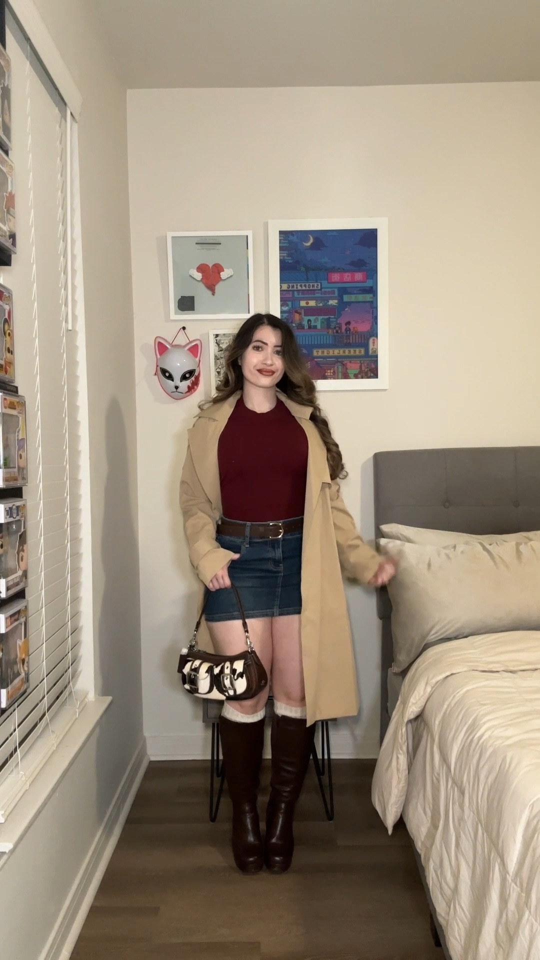 trench coat outfitts

boots: @fashionnova “Vic Knee High Boots”
purse: @coach “Ashton bag"