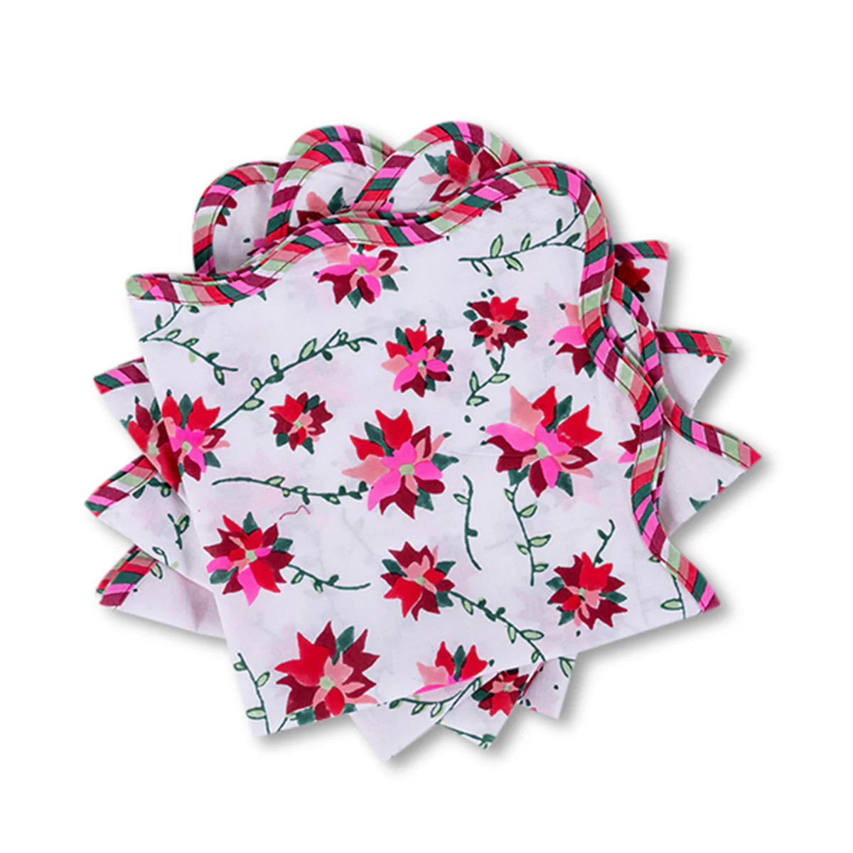 Furbish Studio - Poinsettia Napkins S/4 | Furbish Studio