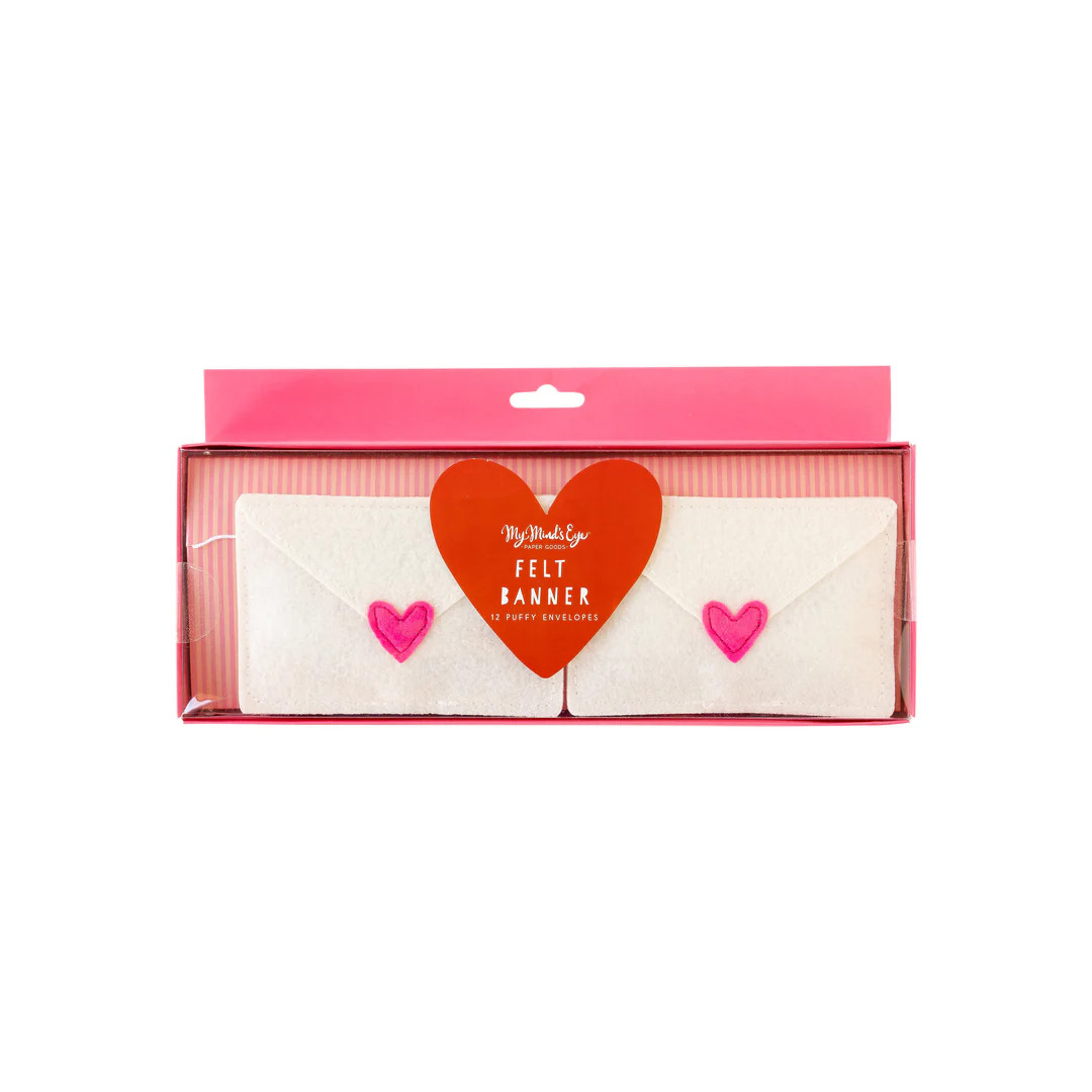 Puffy Felt Love Envelope Banner | My Mind's Eye