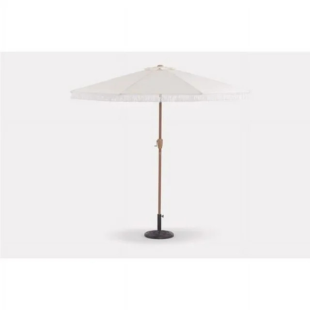 Living Accents  9 ft. Tiltable White Patio Umbrella | Walmart (US)