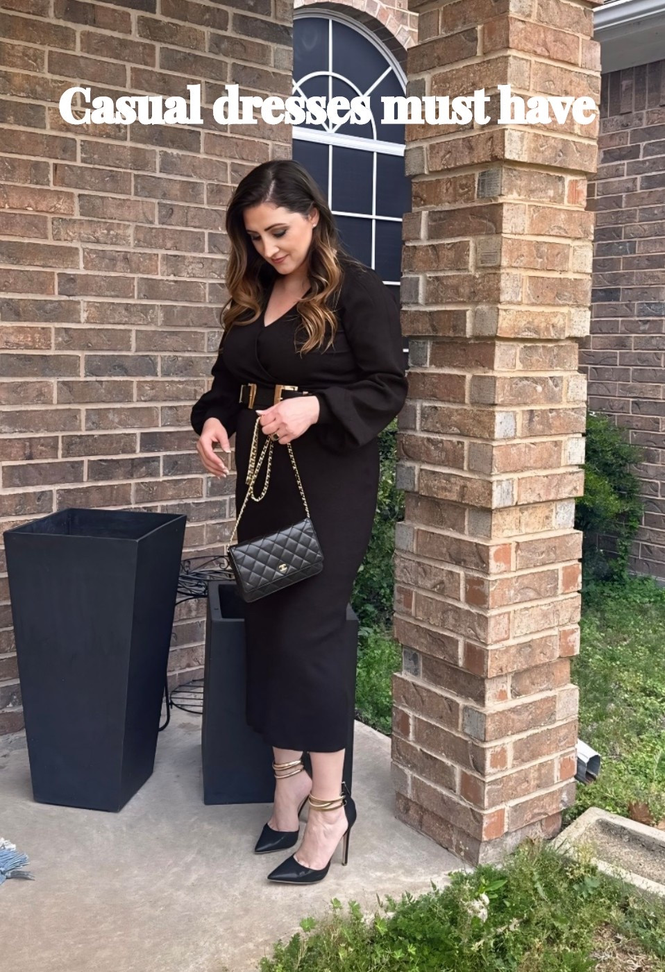 Can never go wrong with a black dress. Also sign up for vivrelle.com using my code ADRIANA GAFENCU for your first month free: rent designer handbags for as low as $134 a month. 

#LTKootd #LTKmomlife #LTKSaleAlert