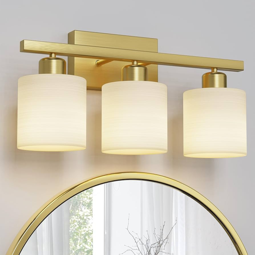 PARTPHONER Bathroom Light Fixtures, Bathroom Lighting Fixtures Over Mirror, Interior Classic Vani... | Amazon (US)
