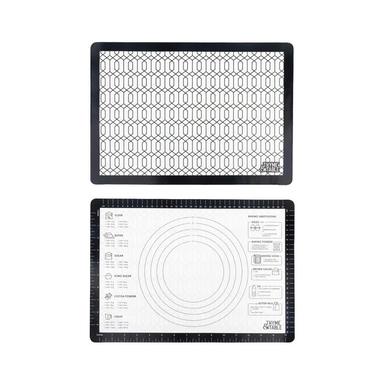 Thyme & Table Double-Sided Easy Clean Silicone Baking Mat with Measurements | Walmart (US)