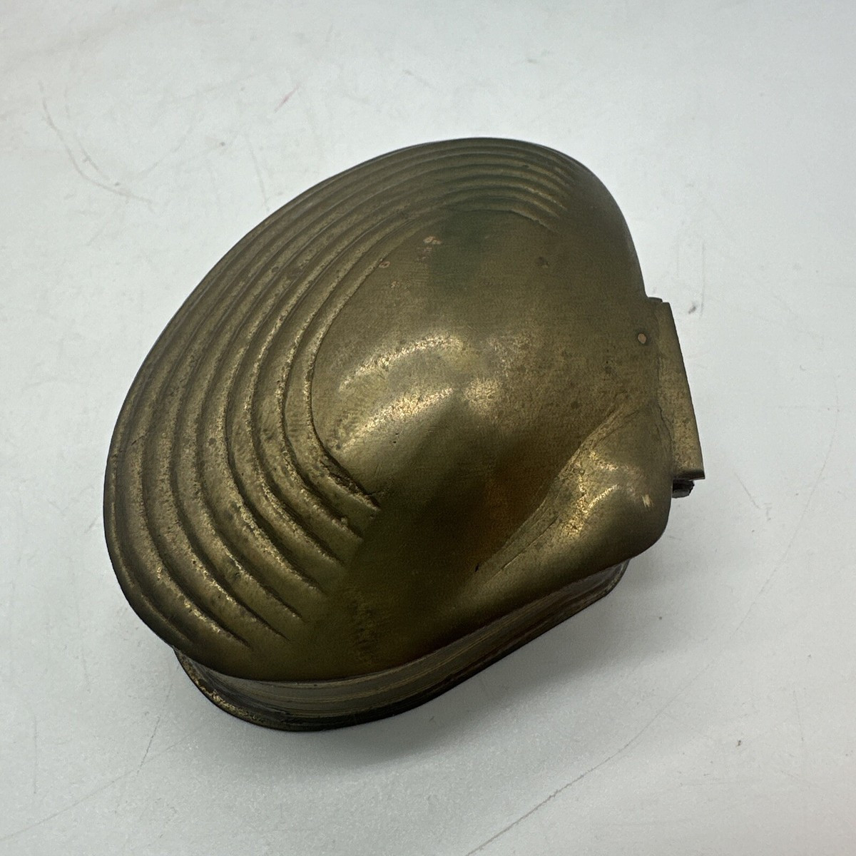 Pier 1 Vintage Brass Clam Shell Hinged Trinket Box 3 X 2.5 X 1 Inch Tall | eBay US