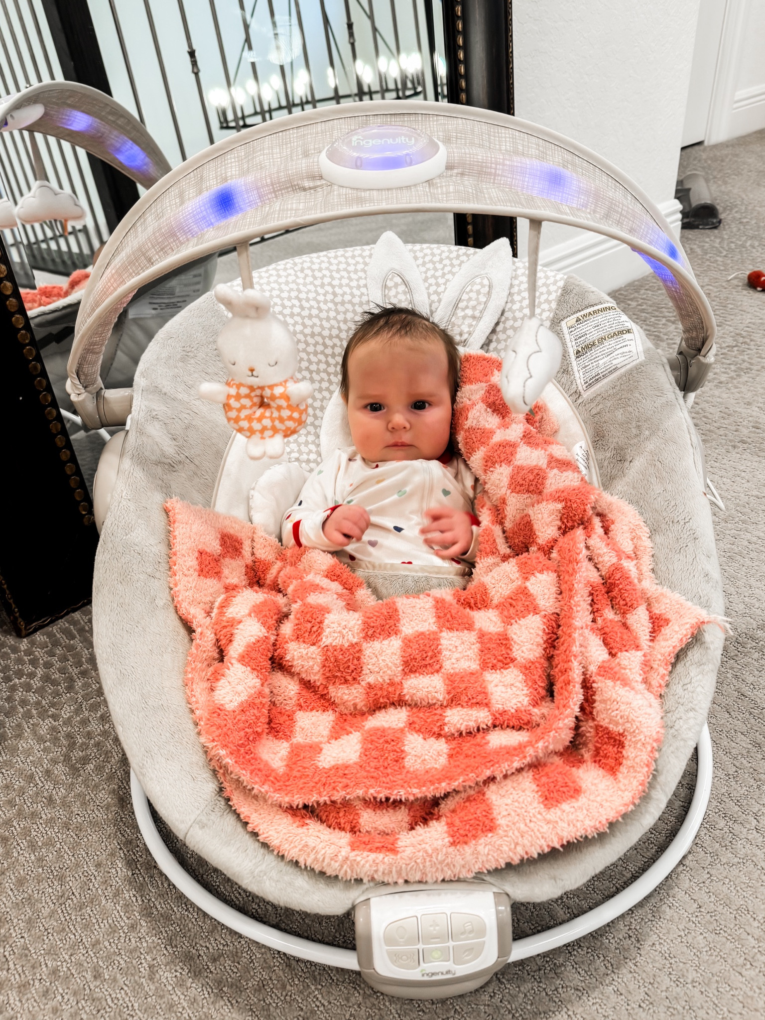 Our two baby bouncers! Obviously two isn’t needed but I was gifted the ingenuity one back in 2020 with Claira and love the fun settings on it! // love my mesh baby bonjour bouncer because it’s so easy to move around, so we keep that one downstairs 

#LTKbaby #LTKbump
