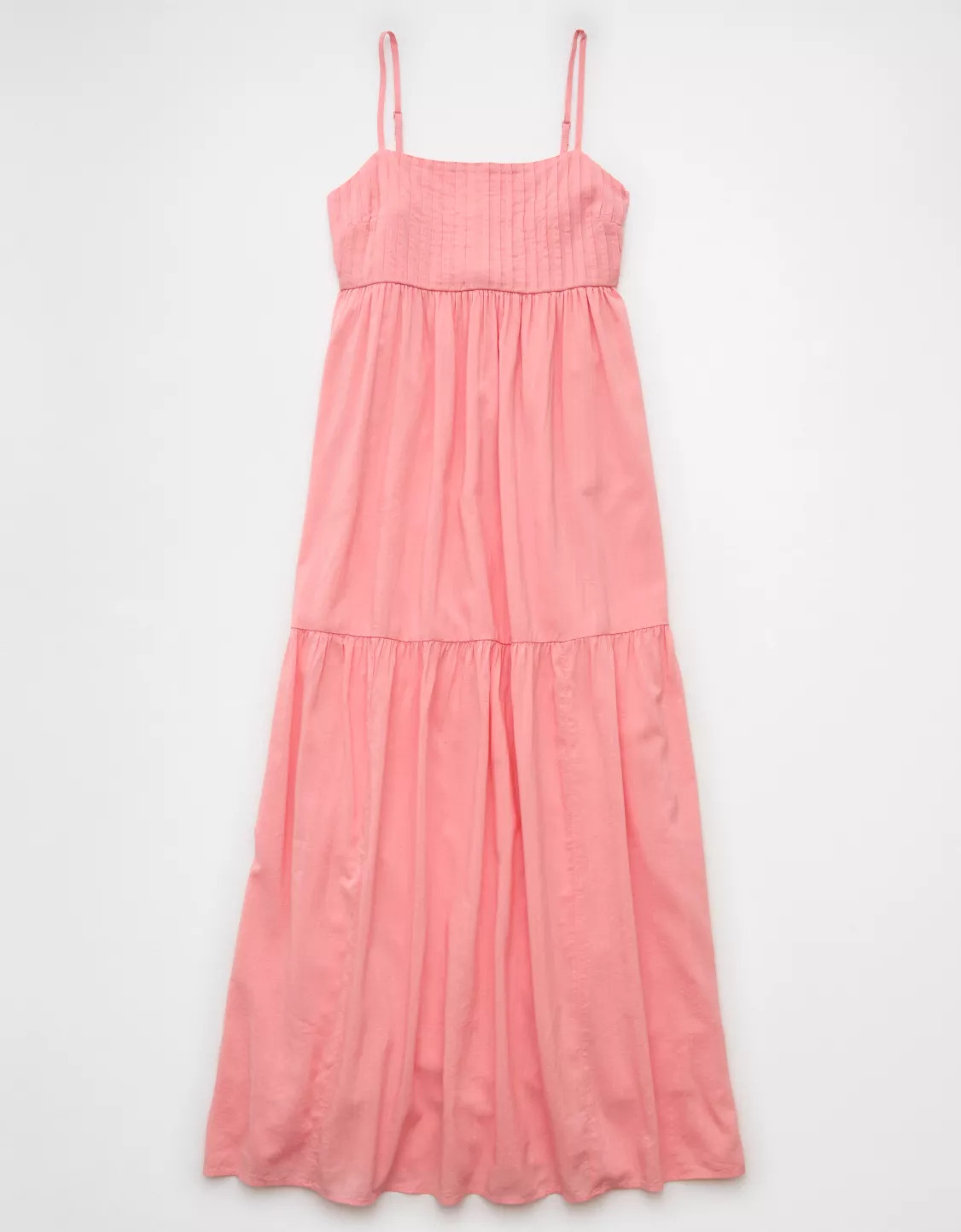 AE Pintuck Babydoll Maxi Dress | American Eagle Outfitters (US & CA)