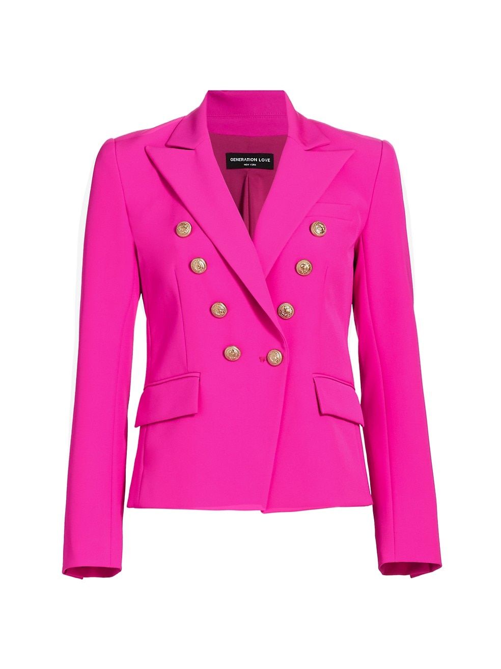 Delilah Double-Breasted Crepe Blazer | Saks Fifth Avenue