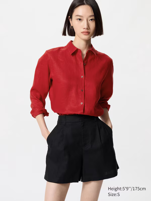 100% Premium Linen Shirt | UNIQLO (UK)