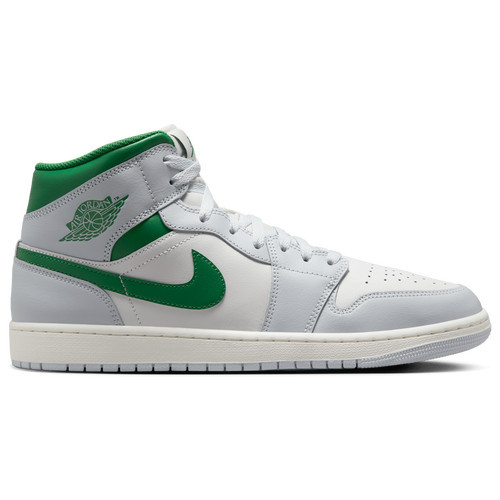 Jordan Mens Jordan AJ 1 Mid - Mens Basketball Shoes Pine Green/Summit White/Pure Platinum Size 10.5 | Foot Locker (US)