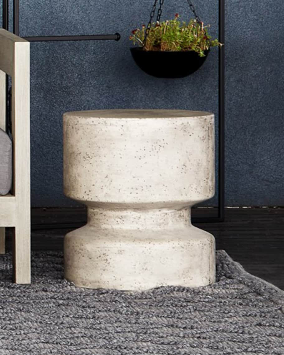 Four Hands Nahla Outdoor End Table, Graphite | Horchow