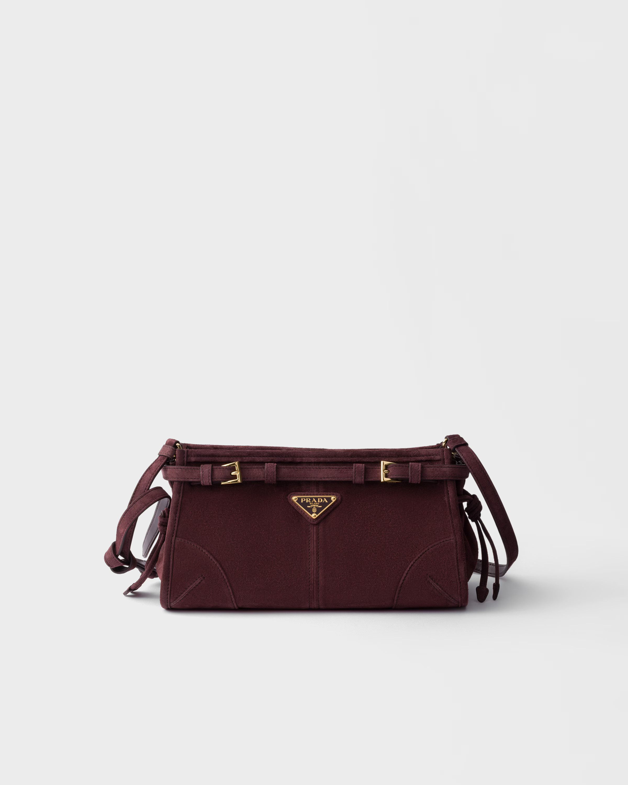 Prada Bonnie small suede shoulder bag | Prada US
