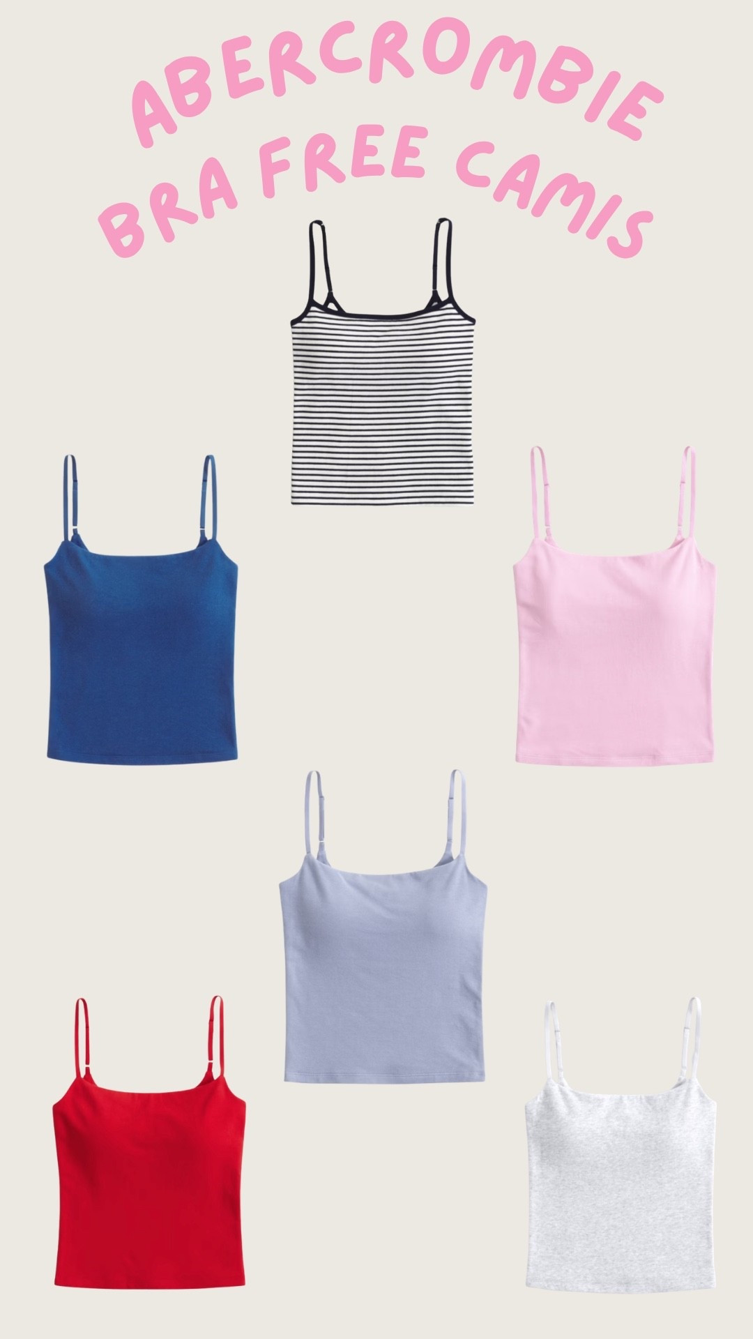These bra free camis from Abercrombie are a closet staple!

#LTKSeasonal #LTKootd #LTKgrwm