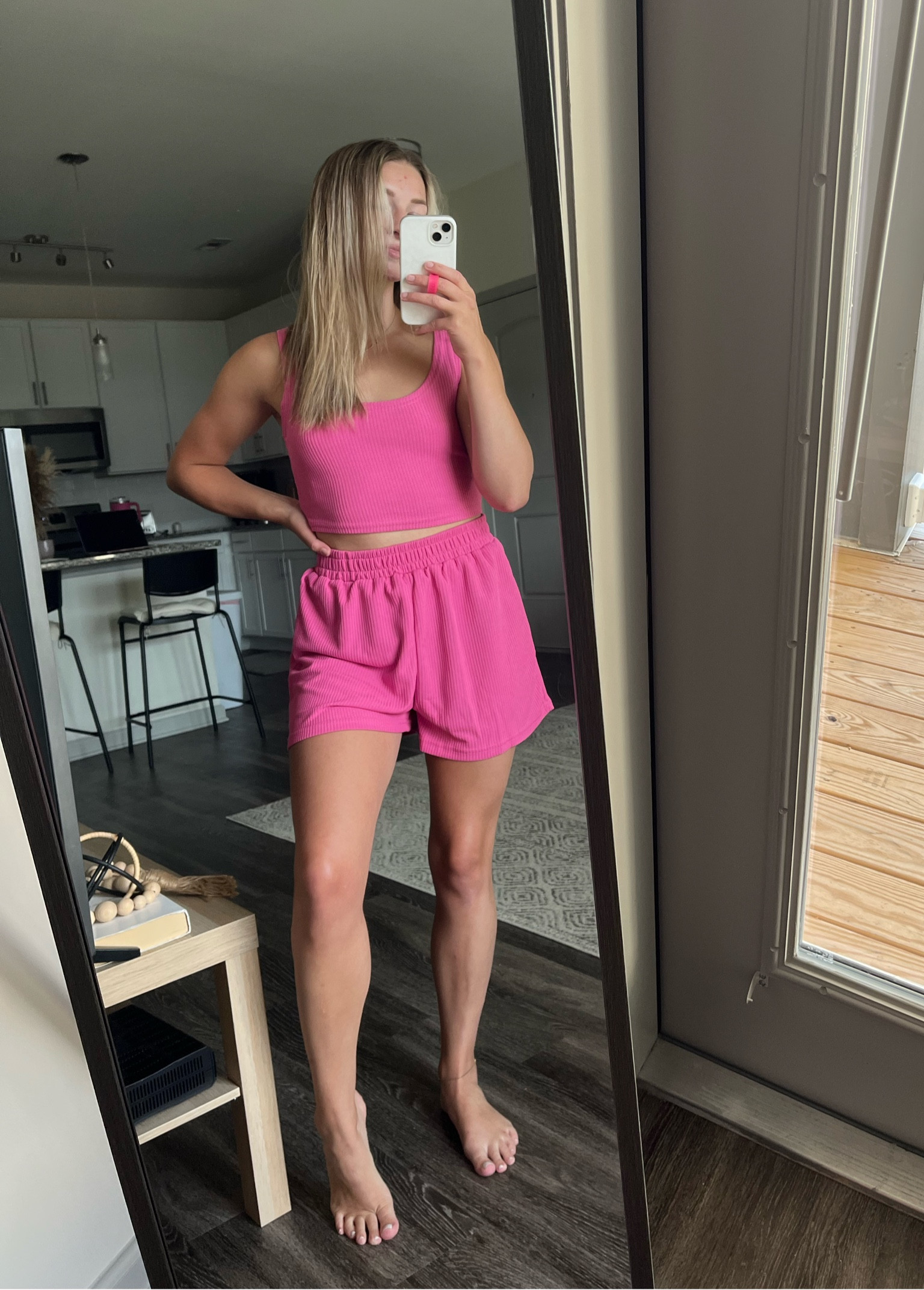 This adorable matching set is from…. SHEIN. I would have never guessed myself based off the quality and how cute it is. So comfortable💗💗 

#LTKstyletip #LTKSeasonal #LTKunder50