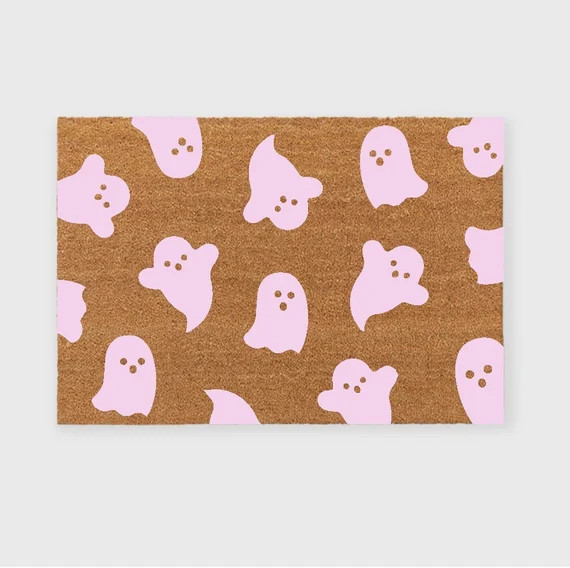 Ghosts Halloween Doormatpastel Halloween Doormatboo Ghost - Etsy | Etsy (US)