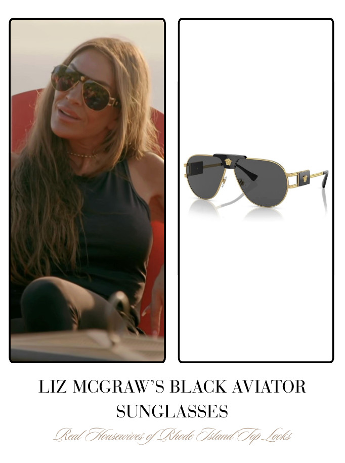 Liz McGraw's Black Aviator Sunglasses 

 