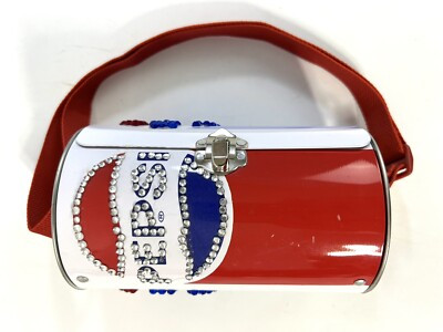 Vintage Bejeweled Pepsi Cola Can Metal Purse with Adjustable Red Strap  | eBay | eBay US