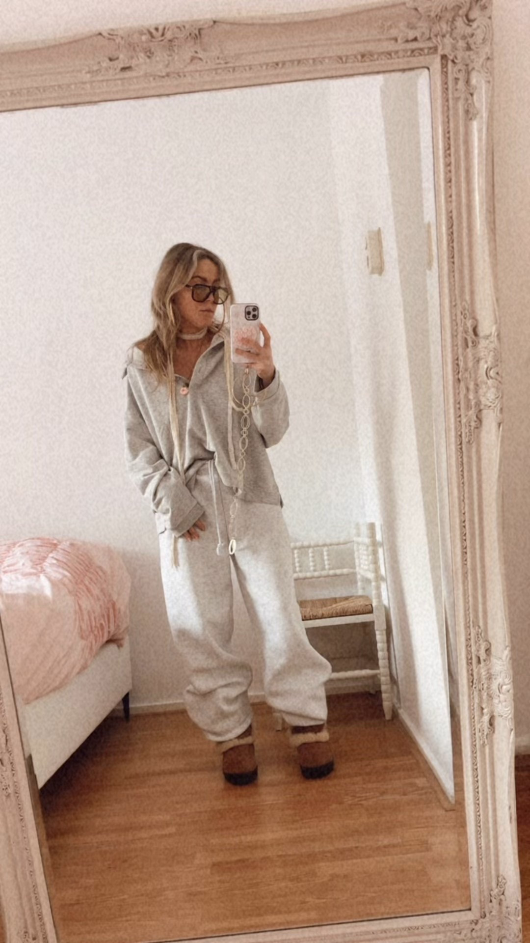 Fave sweater polo shirt!! Wearing size XL new travel and comfy set 🥹💕 always adding cute sunnies 🫶🏻🫶🏻

H&M, jogger set, sweatshirt, polo, joggers, sweater, oversized style, Sunglasses, sunnies.

#LTKootd #LTKTravel #LTKU