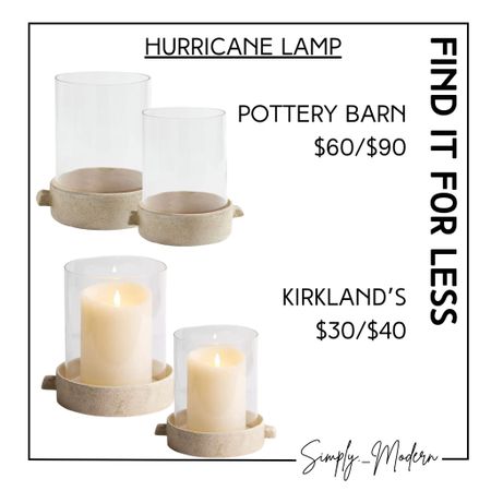 Find it for less- hurricane lamps 

#LTKhome #LTKsalealert