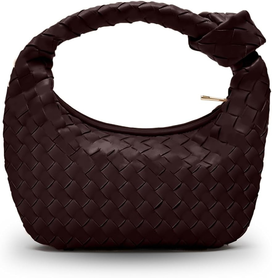 Woven Purse - Woven bags for women - Small Hobo Bags - Fashion Knotted Top Handle Handbags Clutch... | Amazon (US)