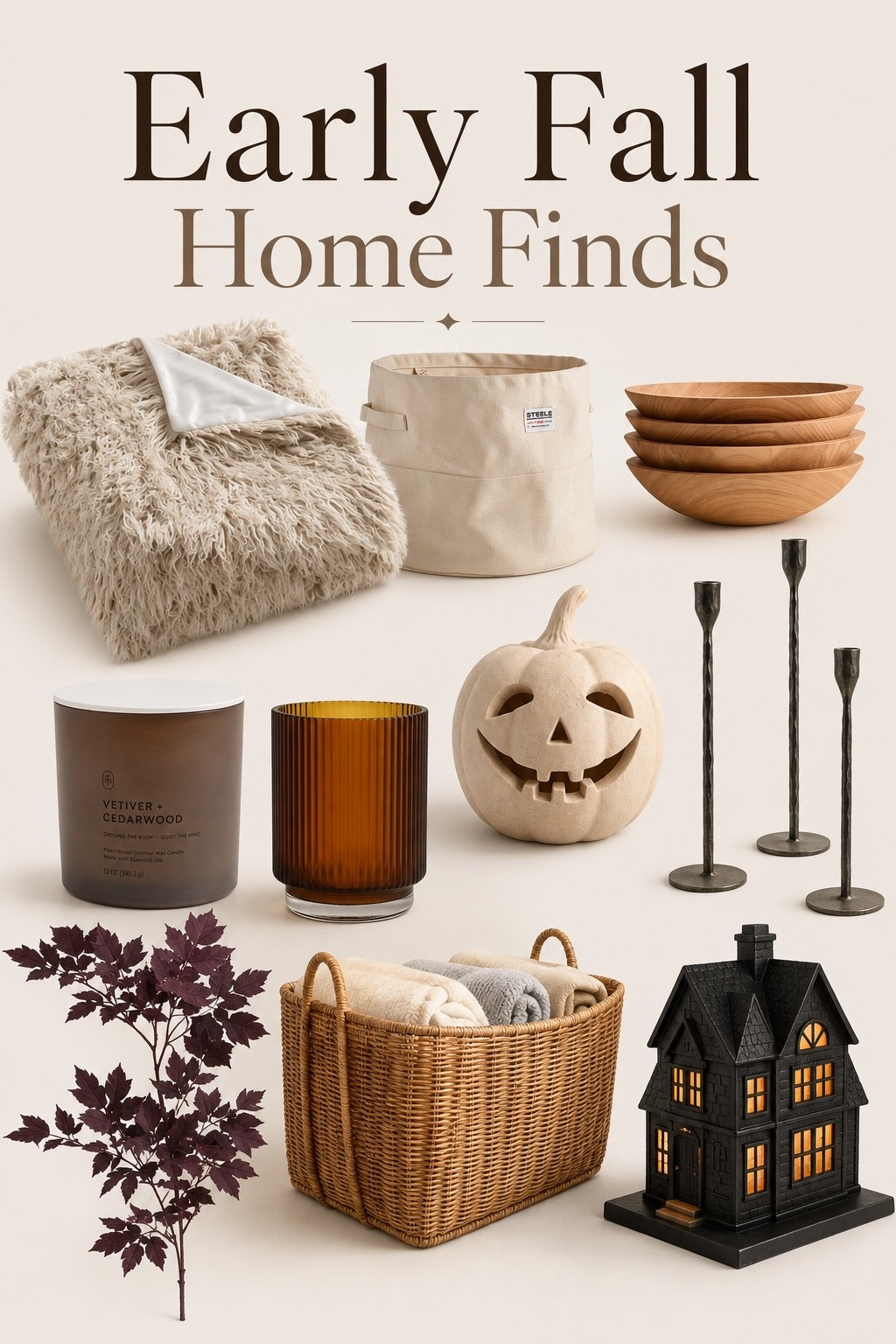 Early Fall Home Finds

I’m easing into fall with timeless pieces that bring warmth and texture without feeling overly seasonal. Think cozy throws, handcrafted wood bowls, rich amber glass, woven baskets, soft candlelight, and a few subtle autumn accents that transition beautifully from summer into fall. These are the home finds I’m shopping now before the season really begins—and before the best pieces sell out.

#LTKHome #LTKSaleAlert #LTKSeasonal