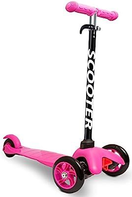 Scooters for Kids Toddler Scooter - Deluxe Aluminum 3 Wheel Glider w/Kick n Go, Lean 2 Turn Wheel... | Amazon (US)