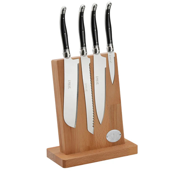 5-Piece Kitchen Knife Set in Black | Over The Moon