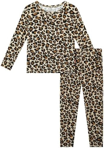 Bamboo Viscose Pajamas Toddler Boys Girls, Snug Fit Long Sleeve Top and Pants Kids Pjs | Amazon (US)