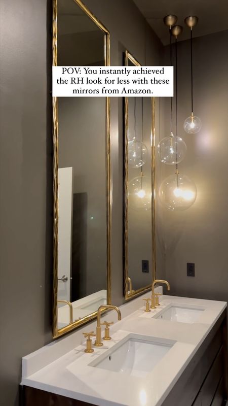 These hammered gold mirrors look so luxe! They come in gold, silver, and black! They are great in the bathroom, in entryways, and above nightstands! 

#LTKhome