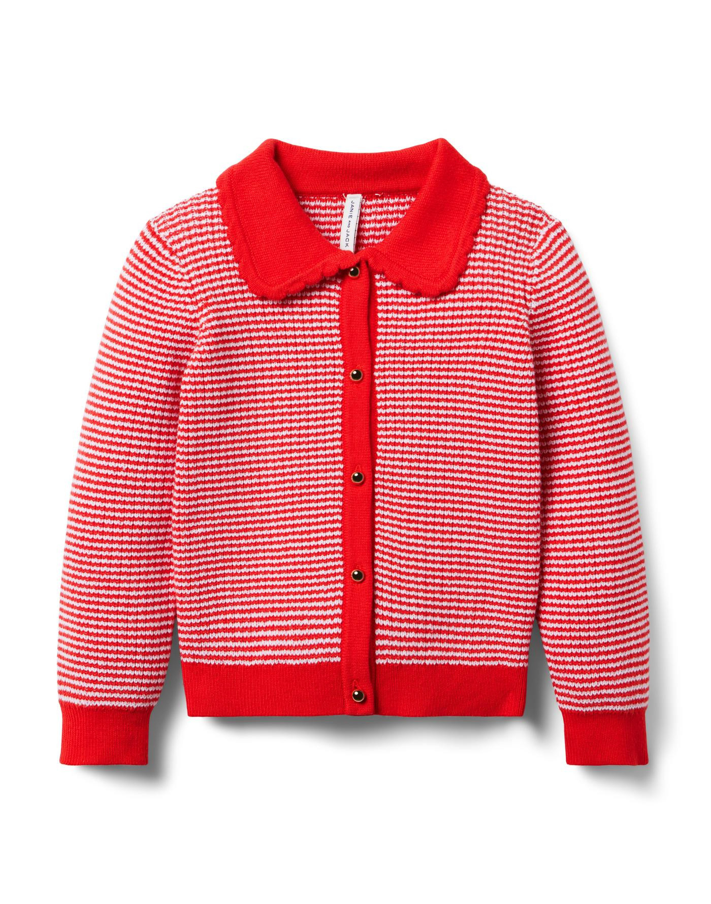 Striped Collared Cardigan | Janie and Jack
