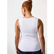Buy White Ribbed Boat Neck Vest 24 | Camisoles and vests | Tu | Tu Clothing